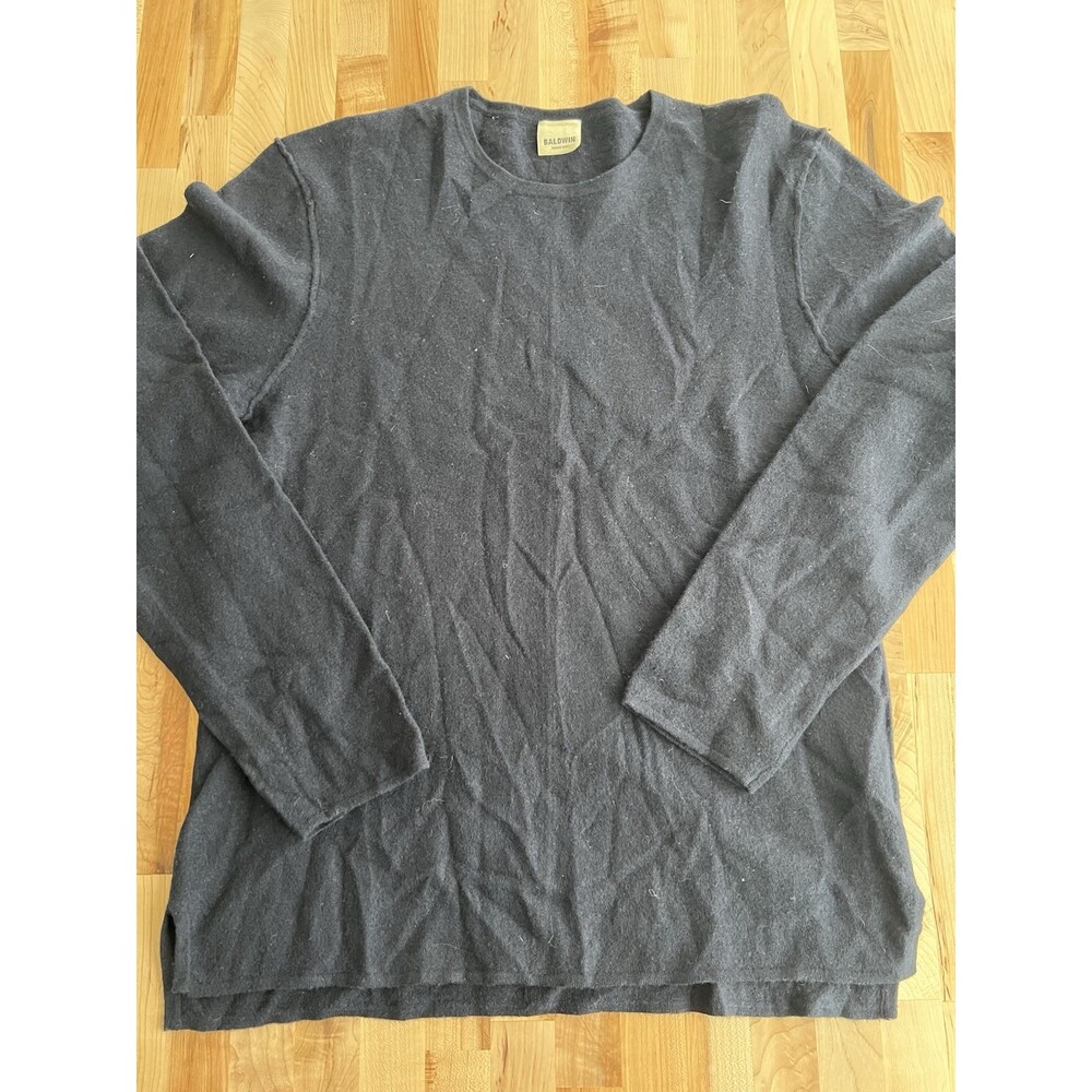 Baldwin Kansas City Pullover Long Sleeve Crew Neck Lightweight Wool Sweater S